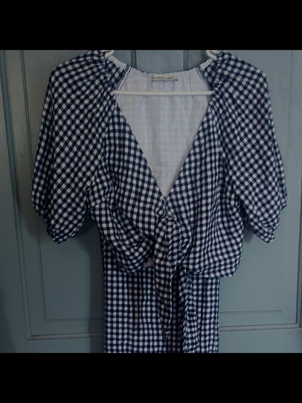 Abercrombie & Fitch Gingham Pantsuit. Size small.